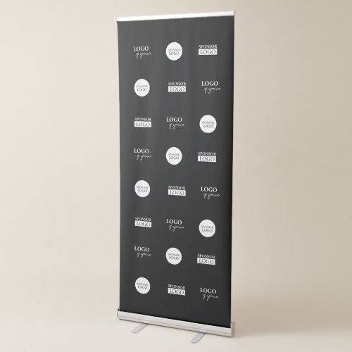 Step and repeat Company Sponsor logos Media Retractable Banner