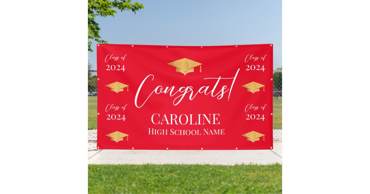Step and repeat Graduation Backdrop banner | Zazzle