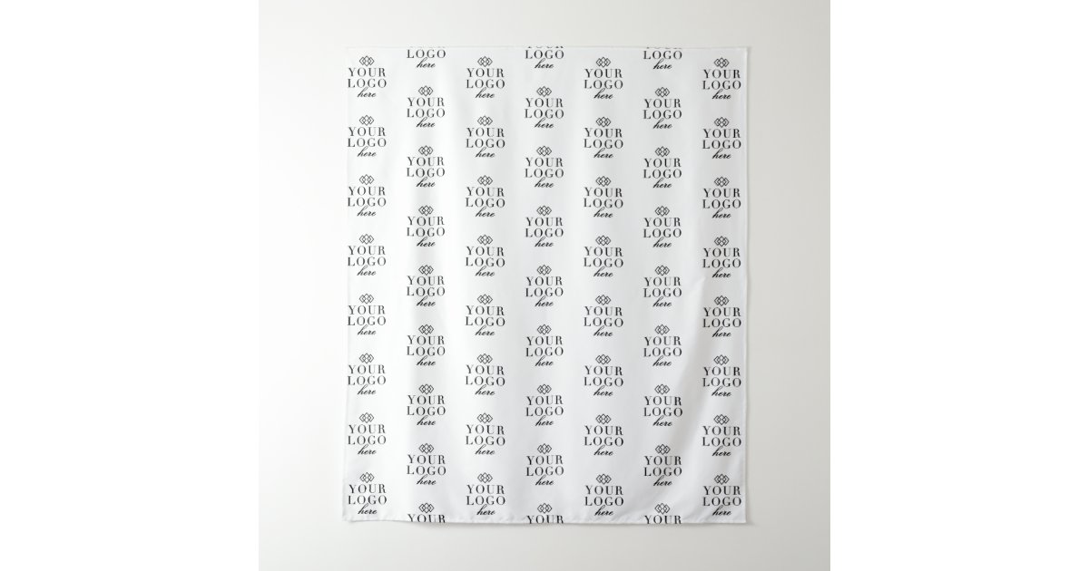 Step and Repeat Small Business Logo Backdrop | Zazzle