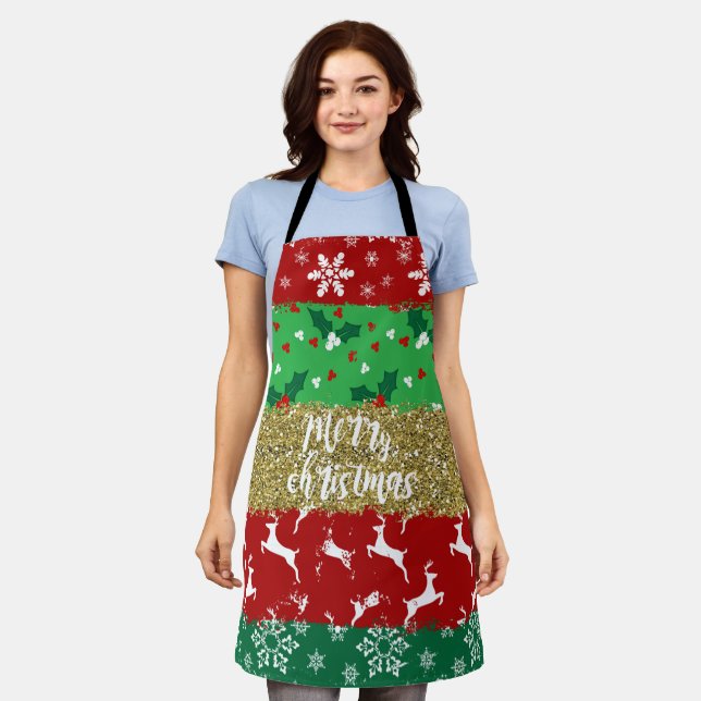 Step Aside Ugly Sweater, Love Ugly Christmas Apron (Worn)