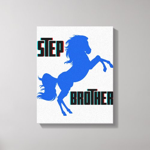 Step Brother Horse Rearing Canvas Print