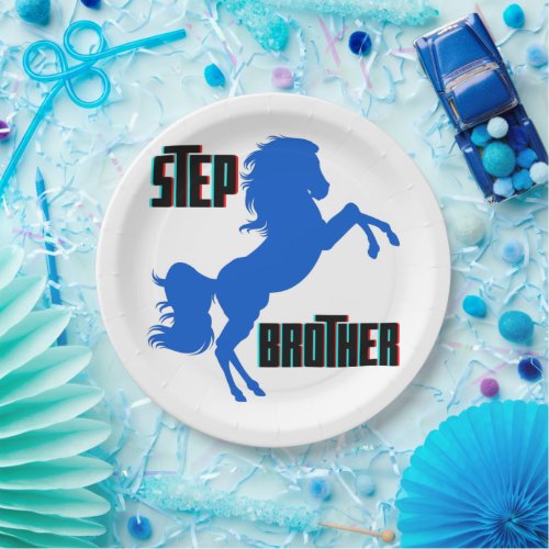 Step Brother Horse Rearing Paper Plates