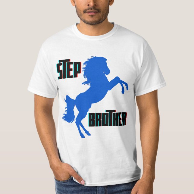 Step Brother Horse Rearing T-Shirt (Front)