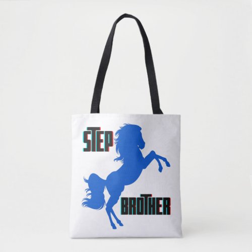 Step Brother Horse Rearing Tote Bag