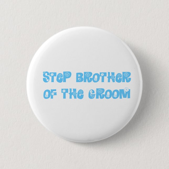 Step Brother of the Groom Button (Front)