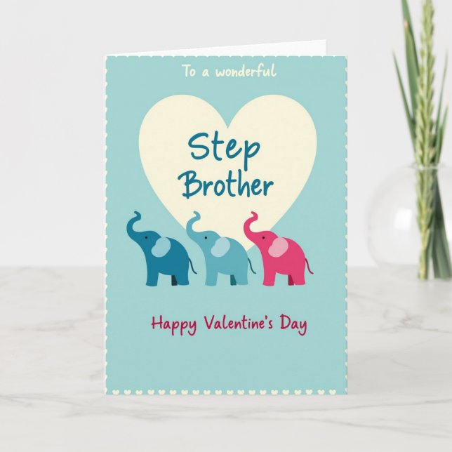 Step Brother Valentines Day Card (Front)