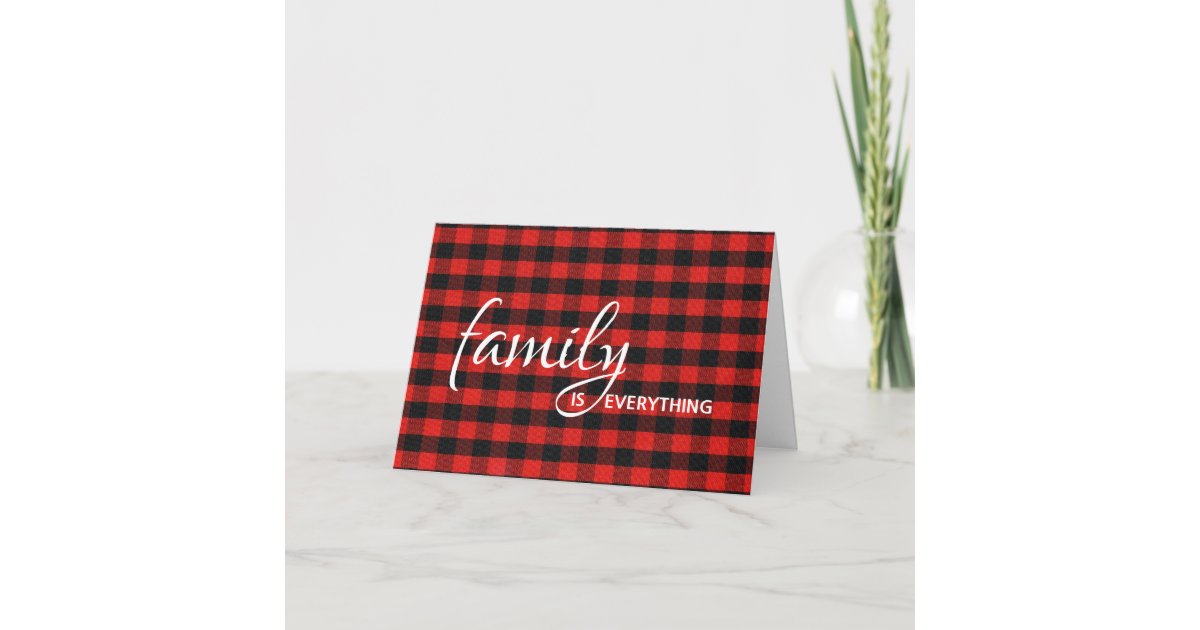 Buffolo Brother Sign Step Brother's Buffalo Plaid Birthday Card | Zazzle