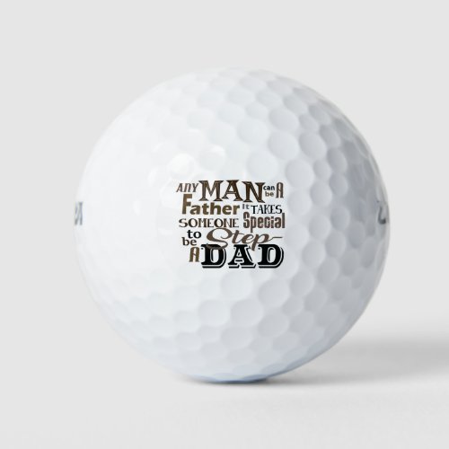 Step Dad Best Father Day Golf Balls