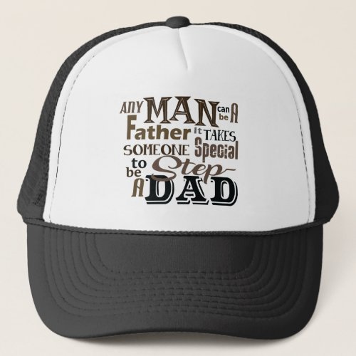 Step Dad Best Father Day Trucker Hat