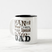 Step Dad Best Father Day Two-Tone Coffee Mug (Front Left)