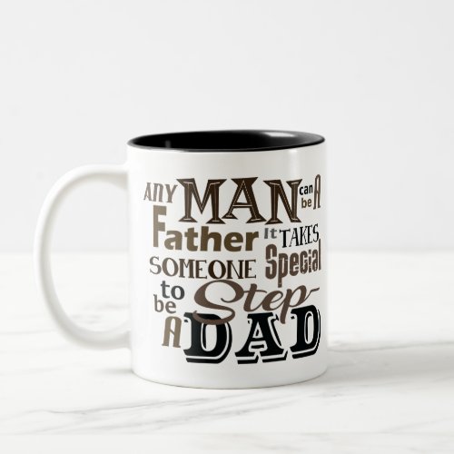 Step Dad Best Father Day Two_Tone Coffee Mug