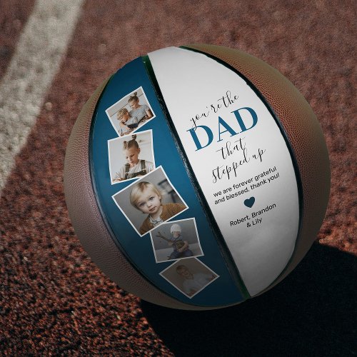 Step dad Fathers Day Photo Basketball