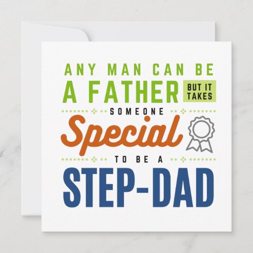 Step_Dad Funny Special Step_Dad Card