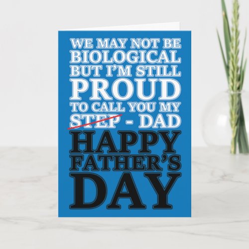 Step_Dad Happy Fathers Day Card