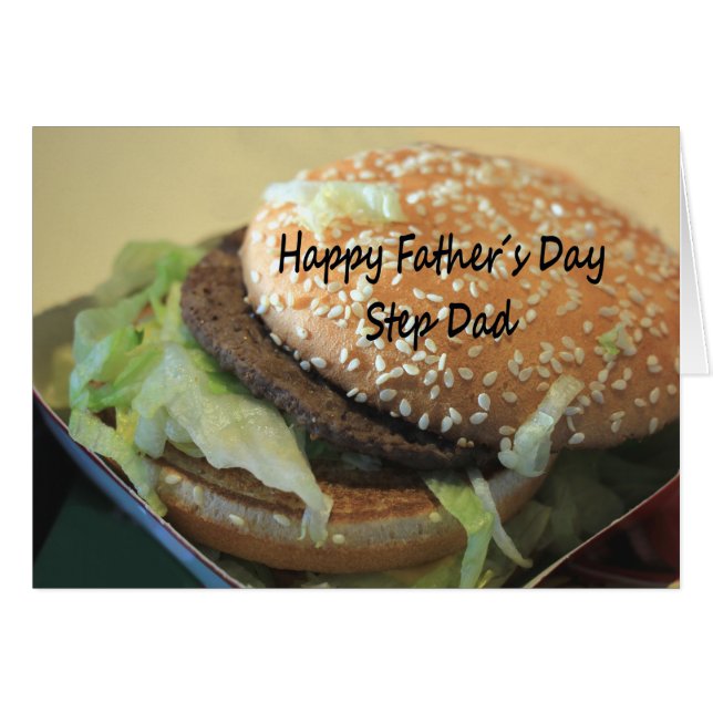 Step Dad Happy Father's Day Cards (Front Horizontal)