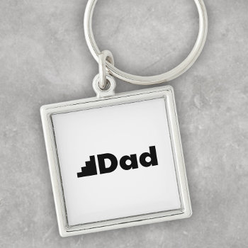 Step Dad Keychain by SpoofTshirts at Zazzle