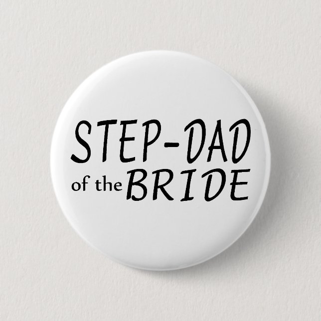 Step Dad Of The Bride Button (Front)