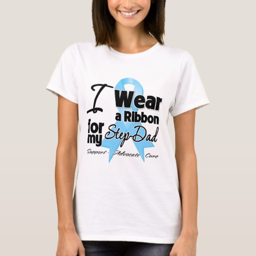 Step_Dad _ Prostate Cancer Ribbon T_Shirt