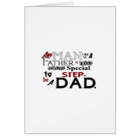 Step Dad Quote Fathers Day Card