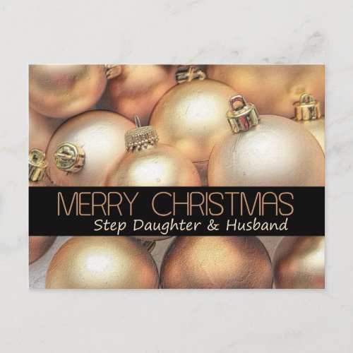 Step Daughter and Husband   Merry Christmas card