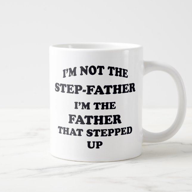 Step-Father Large Coffee Mug (Right)