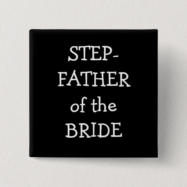 Step  Father Of The Bride Button (Front)