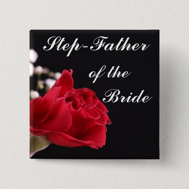 Step Father Of The Bride Button (Front)