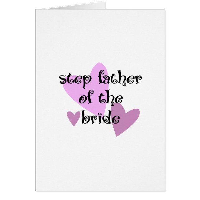 Step Father of the Bride Cards (Front)