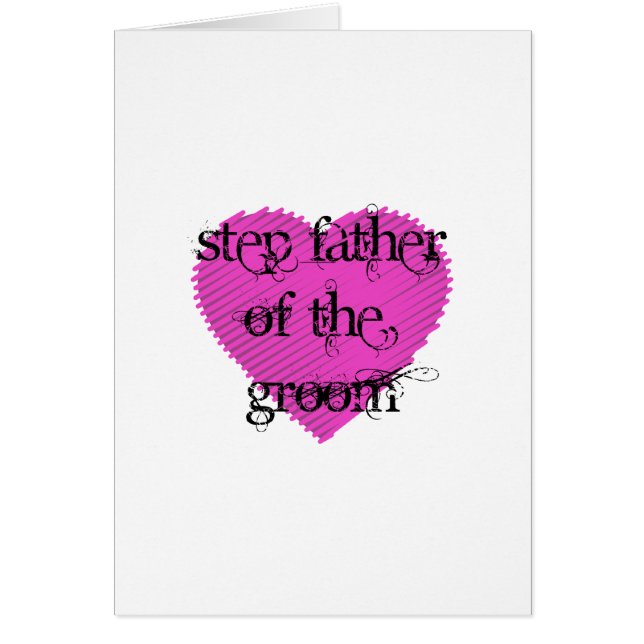 Step Father of the Groom Cards (Front)