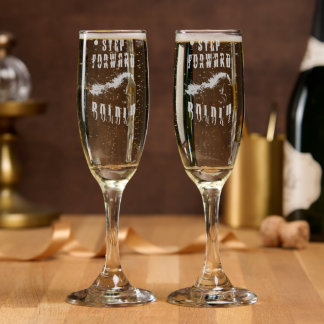 Step Forward Boldly Champagne Flute