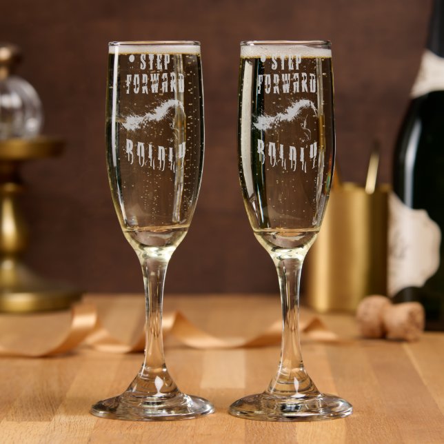 Step Forward Boldly Champagne Flute (Party)