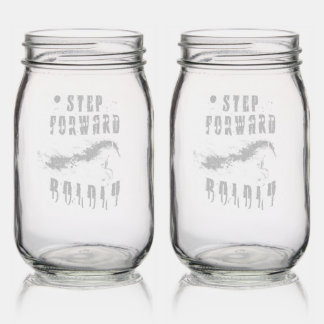 Step Forward Boldly Mason Jar