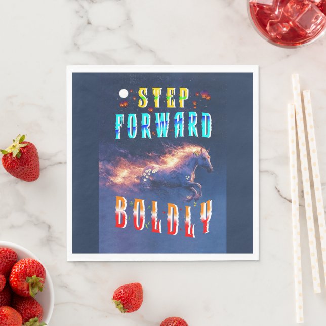 Step Forward Boldly Napkins (Insitu)