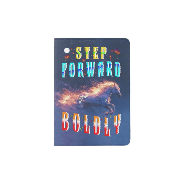 Step Forward Boldly Passport Holder (Front)