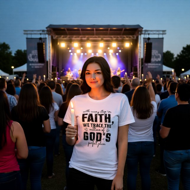 Step in Faith God's Perfect Plan Tri-Blend Shirt (Creator Uploaded)