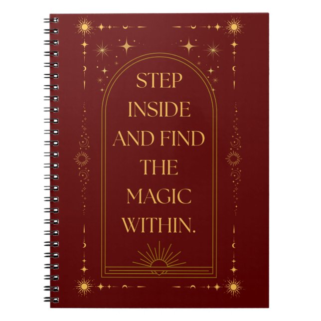 Step Inside and Find the Magic Within Notebook (Front)
