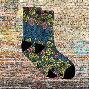 Step into Floral Fantasy with Vine Pattern Socks