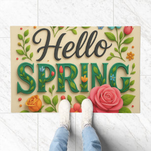 Step Into Spring – “Hello Spring” Vibe-Infused Doormat