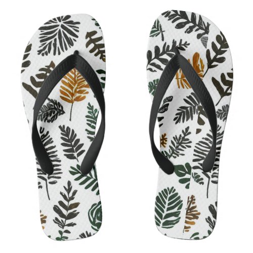 Step into Style with Fall Leaves Pattern Sandals