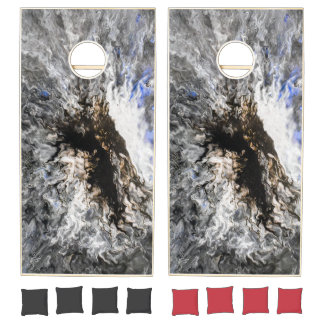 Step into the crater cornhole set