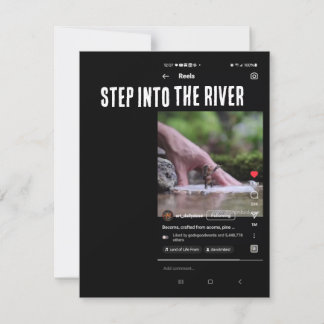 Step into the river Notecard - Screen Shot Digital