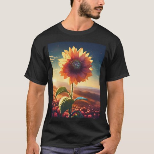 Step into the sunshine with our vibrant Sunflower  T_Shirt