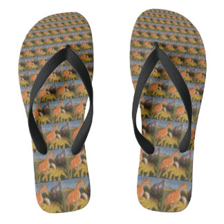 Step into the Wild: Create Your Own Safari Animals Flip Flops