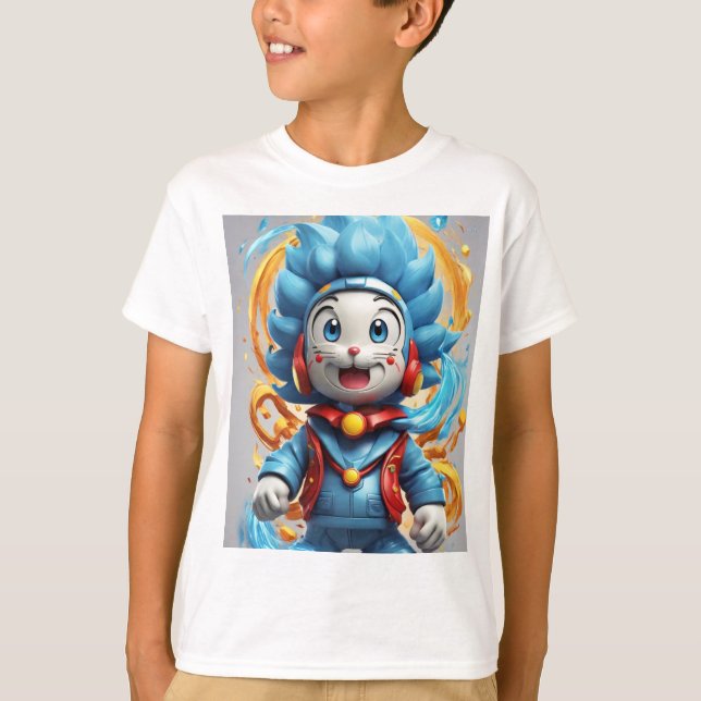 step into the world of doraemon, T-Shirt (Front)
