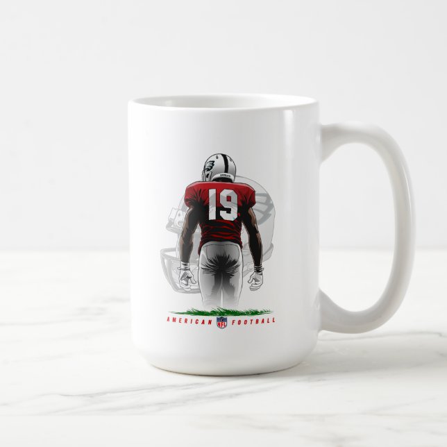 Step Into Victory American Football | #15 Classic Coffee Mug (Right)