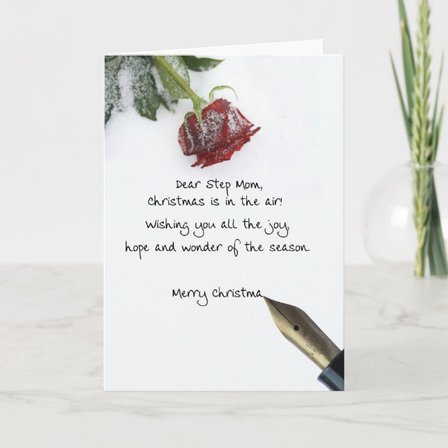step mom    Merry Christmas card (Front)