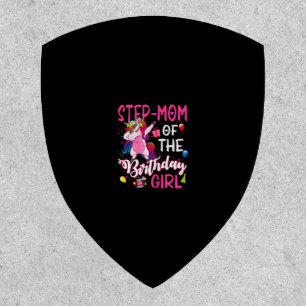 Step-Mom Of The Birthday Girl Unicorn Birthday T-S Patch