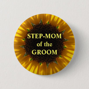 Step Mom Of The Groom Pinback Button