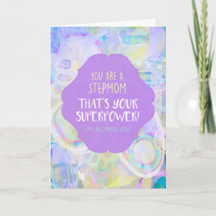 Step Mom Superpower Mother's Day Card