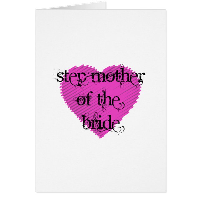 Step Mother of the Bride Cards (Front)